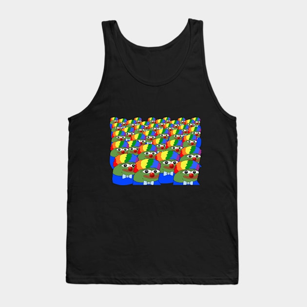 Clown Pepe Group - Honk Honk Group - Clown Pepe Honk Honk - Meme Tank Top by gin3art